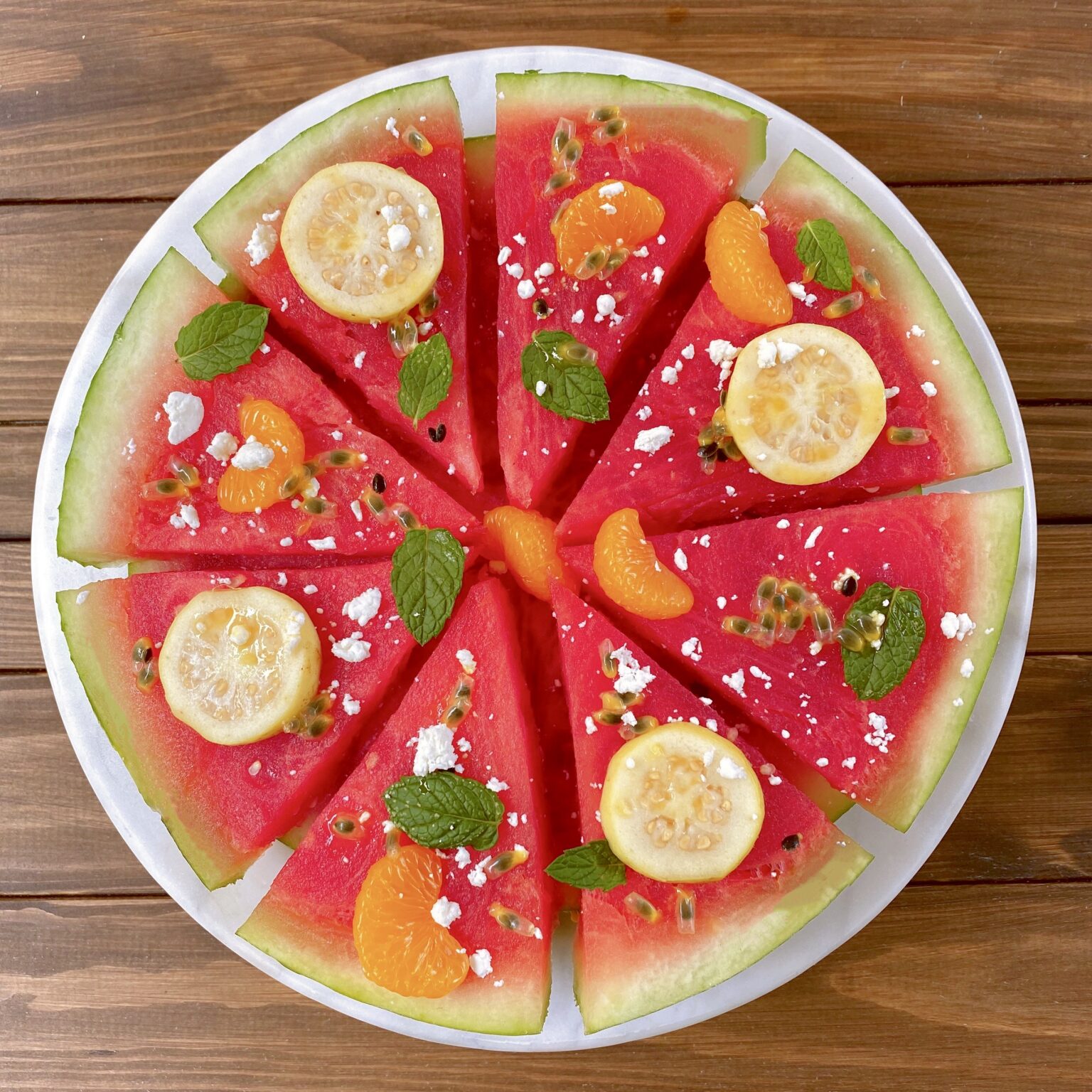 How to make watermelon pizza Dominica Gourmet