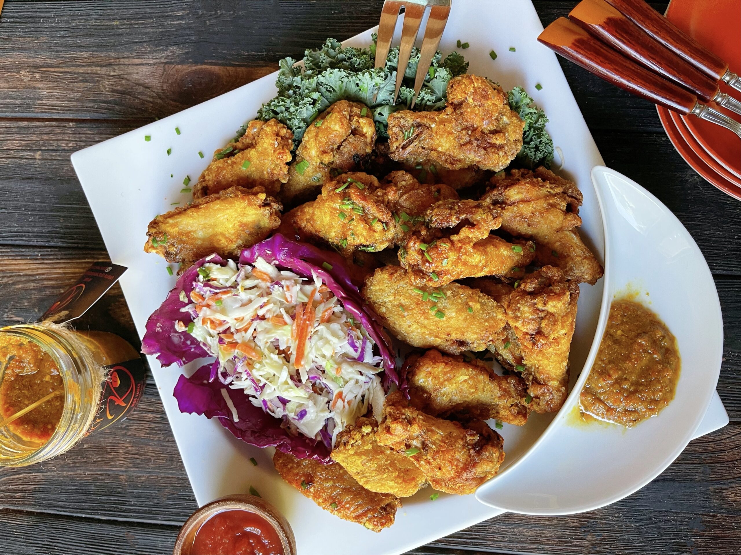 Extra crispy chicken wings Dominica Gourmet